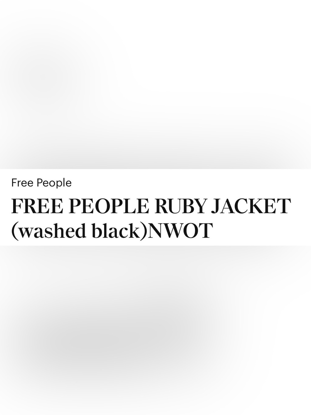Free People Gray Teddy Shacket with Dark Trim - Picture 4 of 4